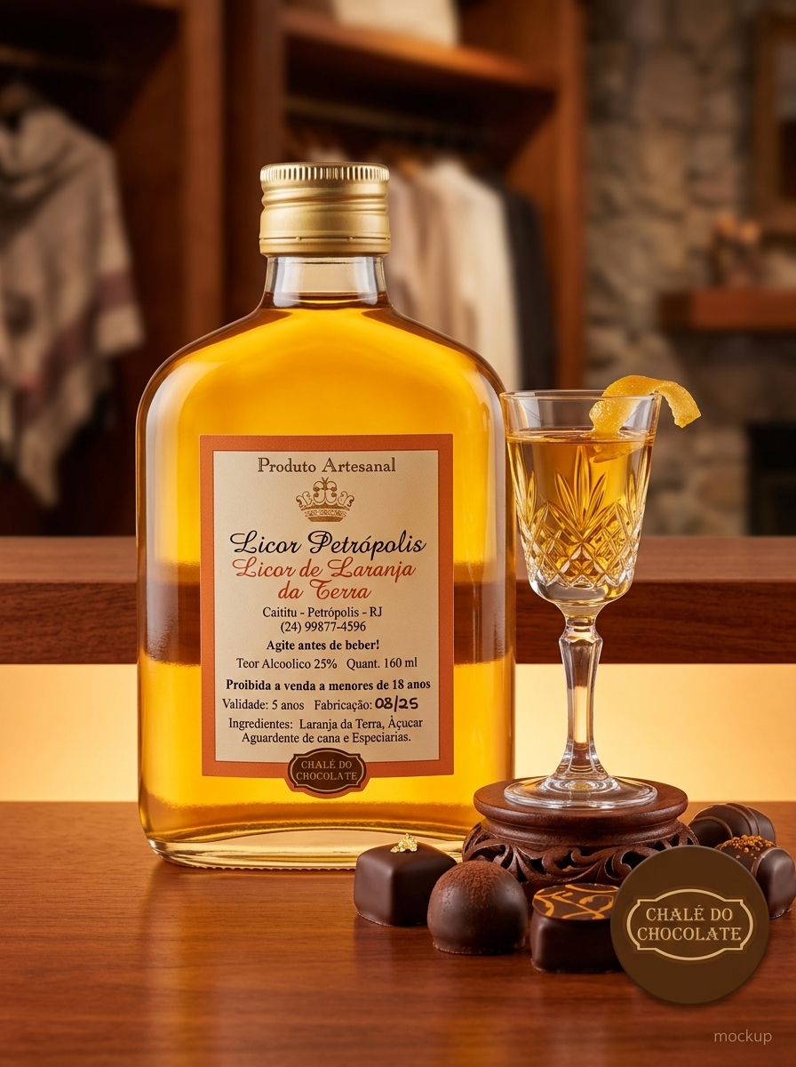 Licor Artesanal de Laranja da Terra
